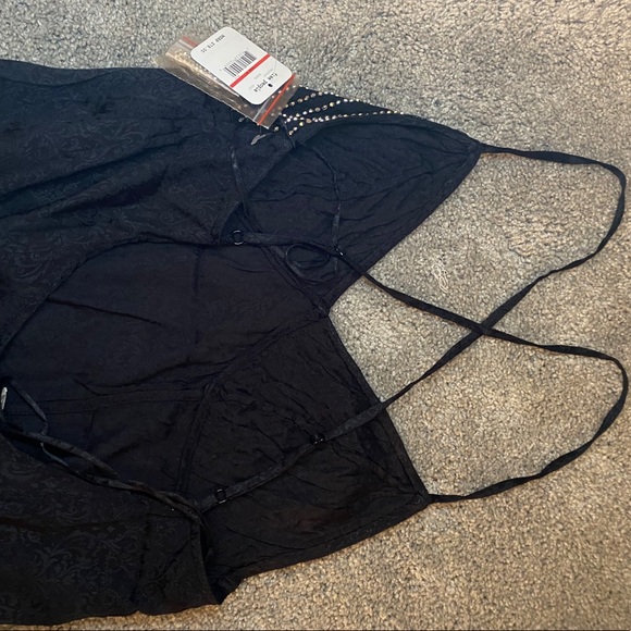 ⚫️SOLD⚫️NWT Free People Black Slip Dress - Picture 6 of 9